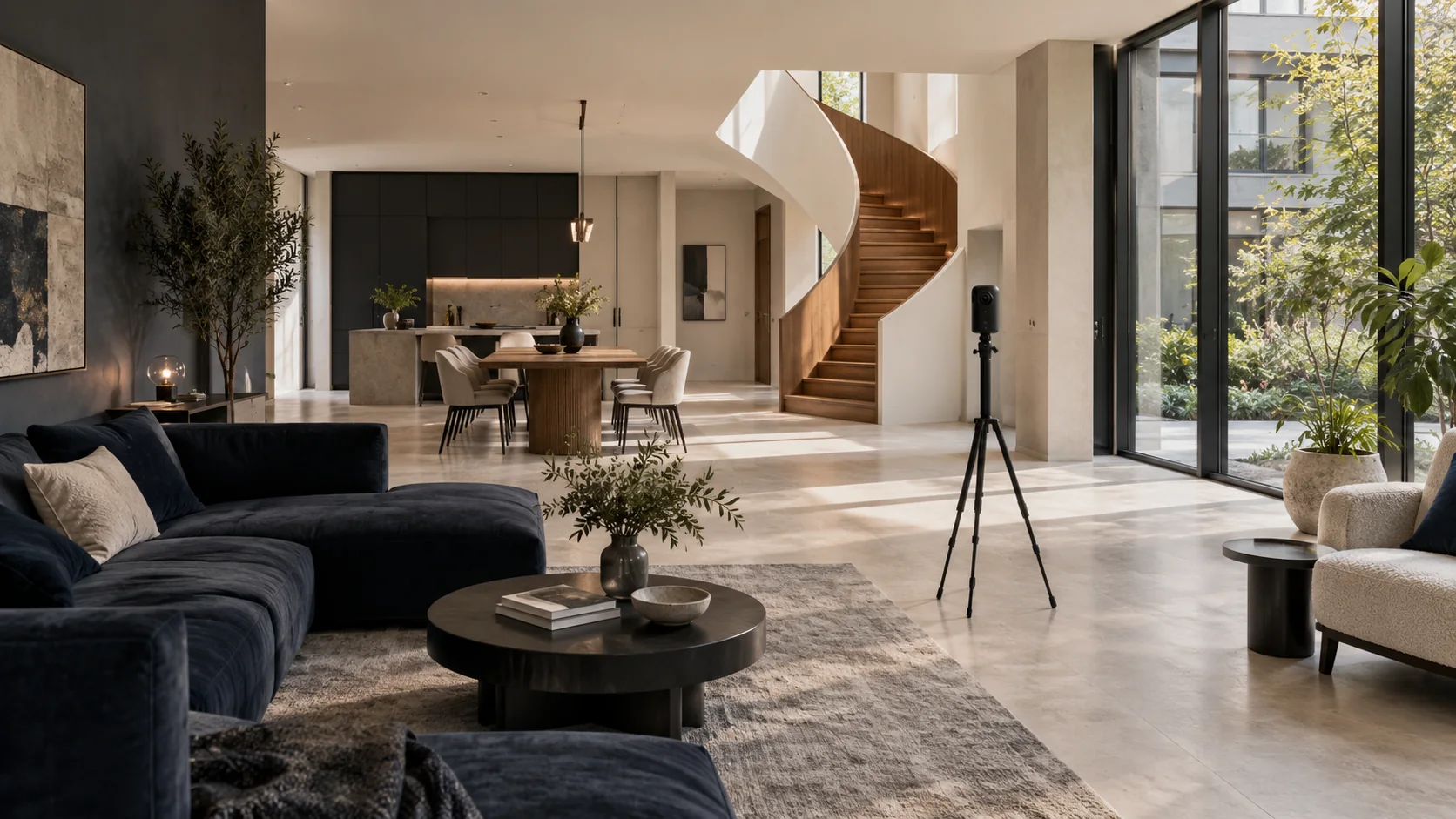 Symbolbild: Panoramakamera für einen virtuellen Immobilienrundgang